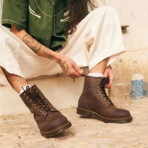 Dr. Martens 1460 Crazy Horse Leather Lace Up Boot
